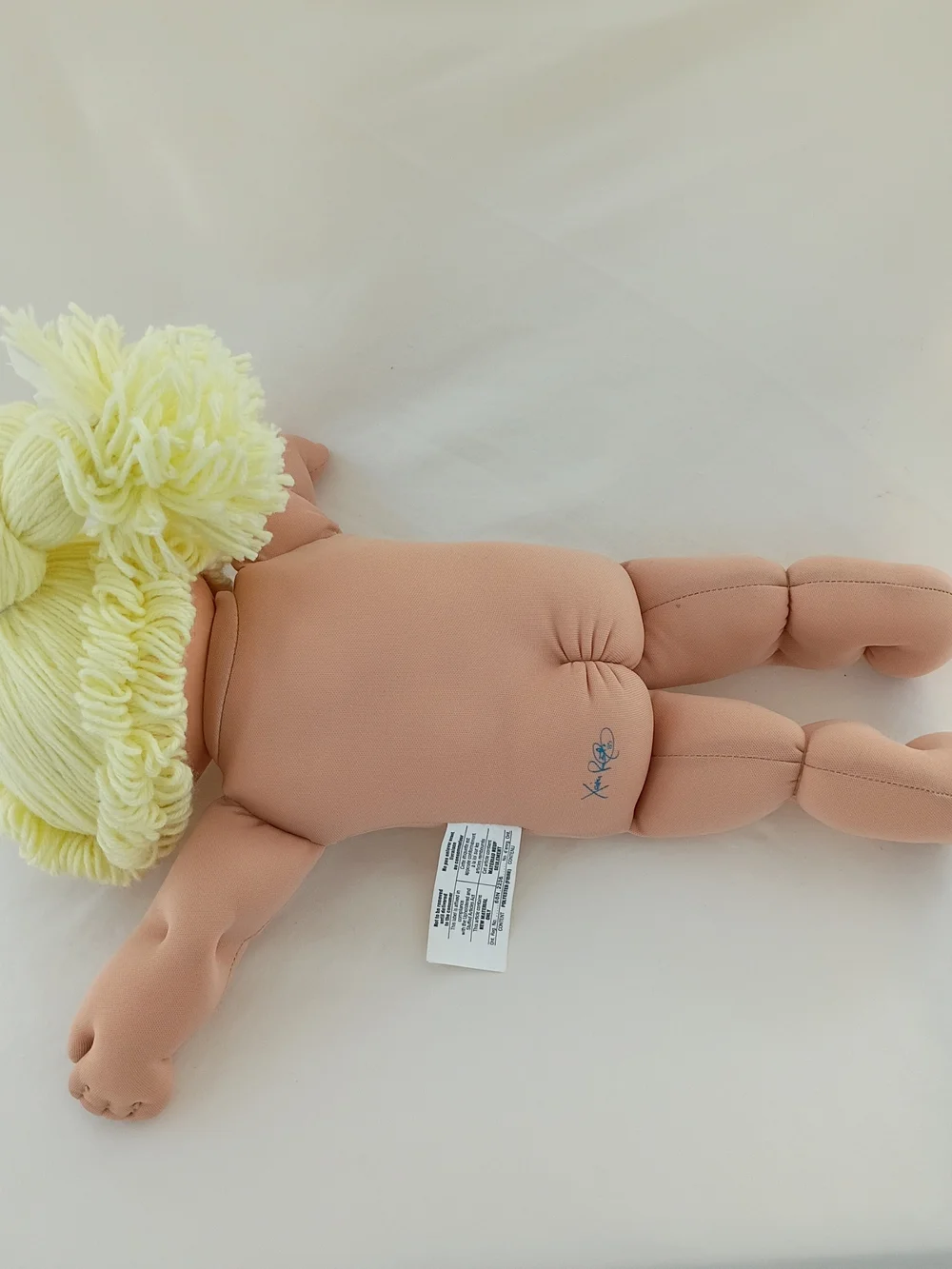 VTG Cabbage Patch Doll Green Eyes Poodle Yellow HM 1 Blue Sig PMI 1978, 1982 17